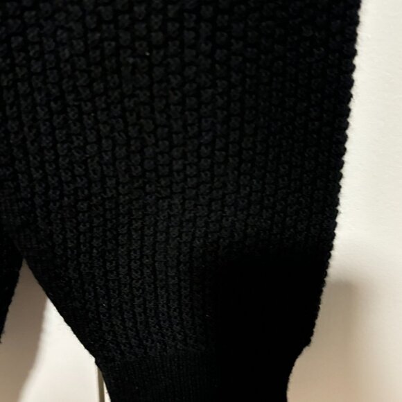 John Smedley Black Merino Wool Crewneck Sweater  Made In England Size XL - Picture 12 of 16